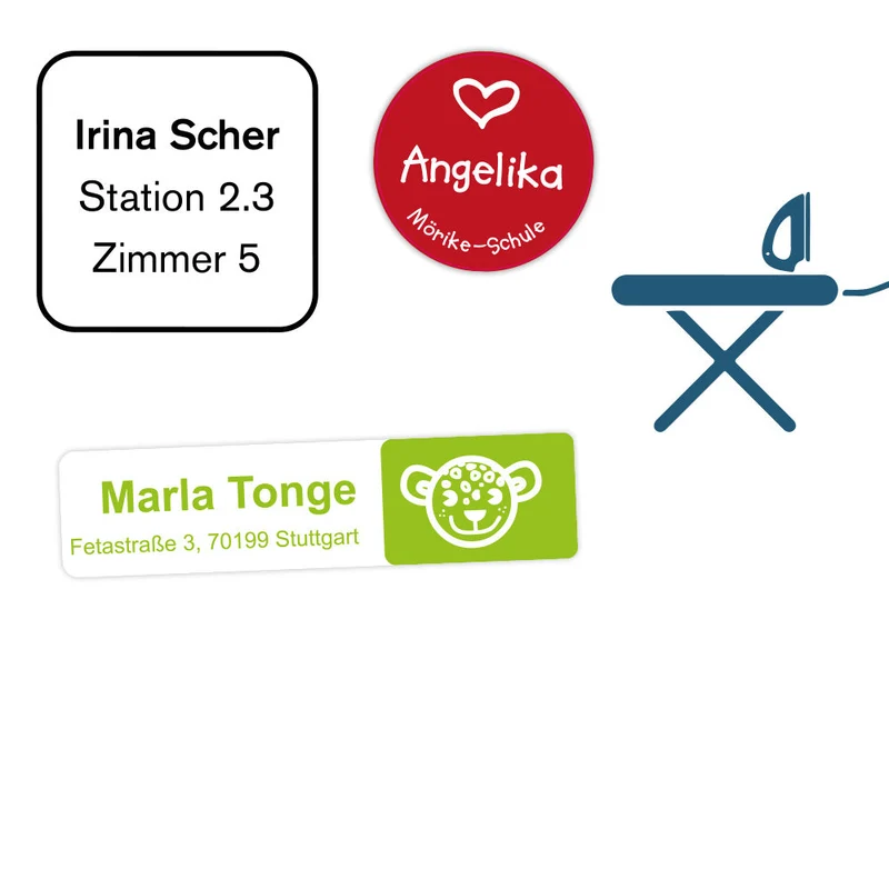Bügeletiketten / Bügelfolie (CMYK) Solventflex-Folie